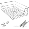 2x40cm Built-in Telescopic Pull-out Kitchen Drawer Basket